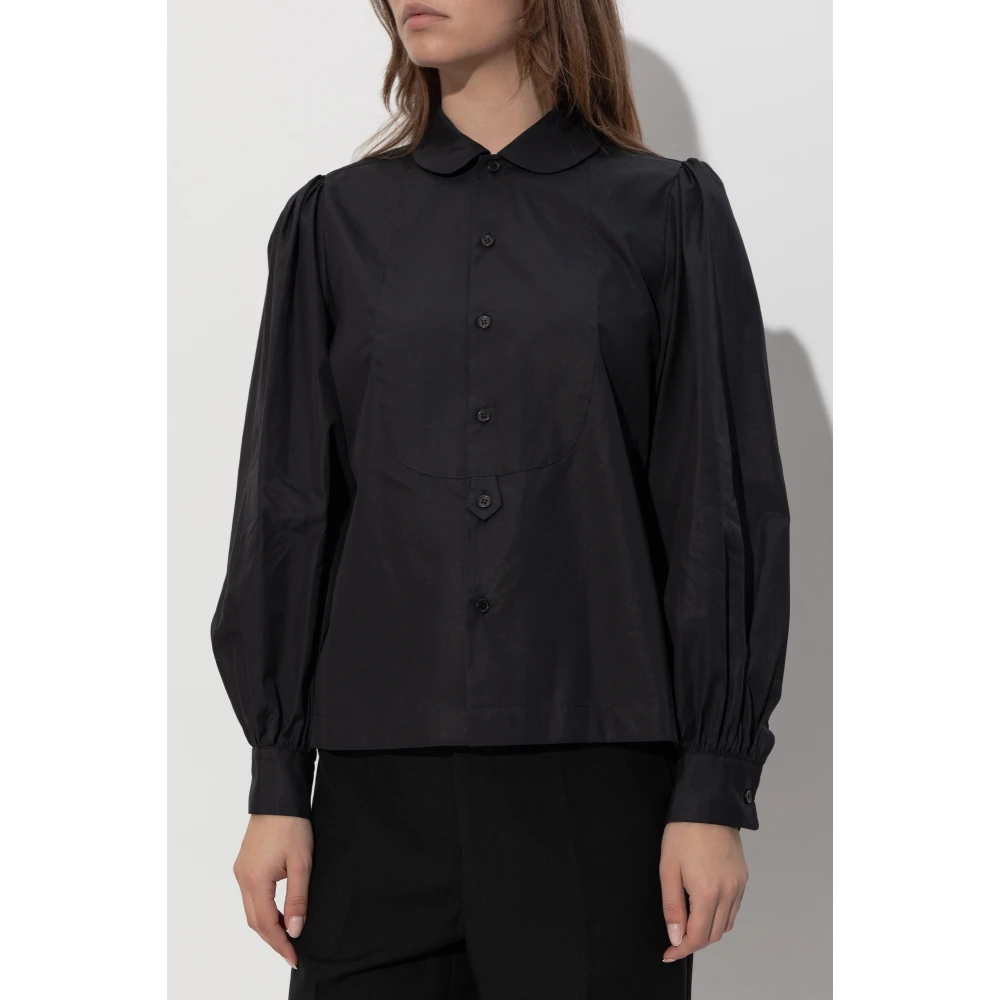 Comme des Garçons Katoenen overhemd Black Dames