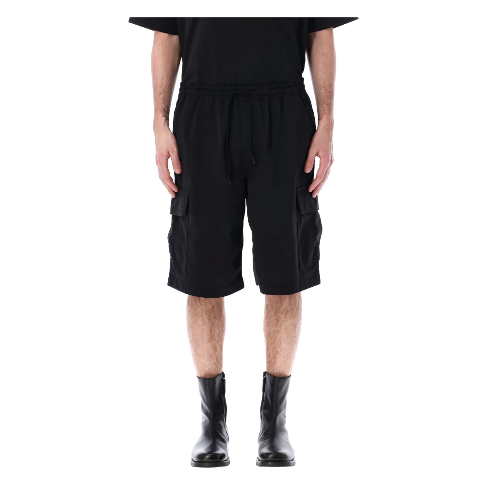 Comme des Garçons Zwarte Cargo Shorts Ss24 Black Heren