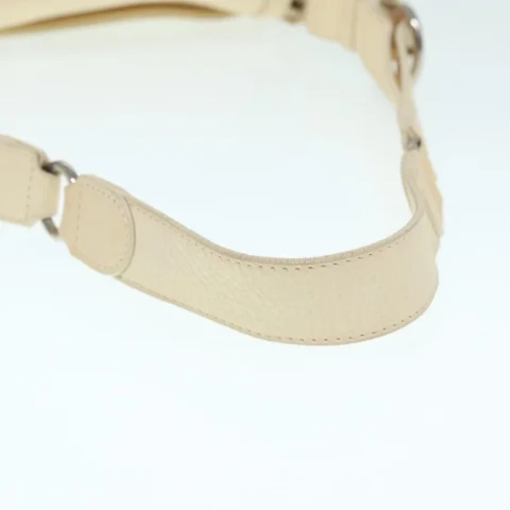 Salvatore Ferragamo Pre-owned Leather shoulder-bags White Dames