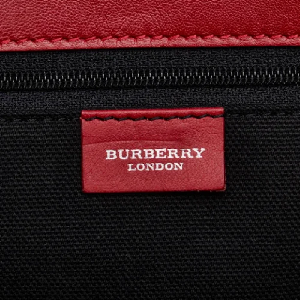 Burberry Vintage Pre-owned Wool totes Red Dames