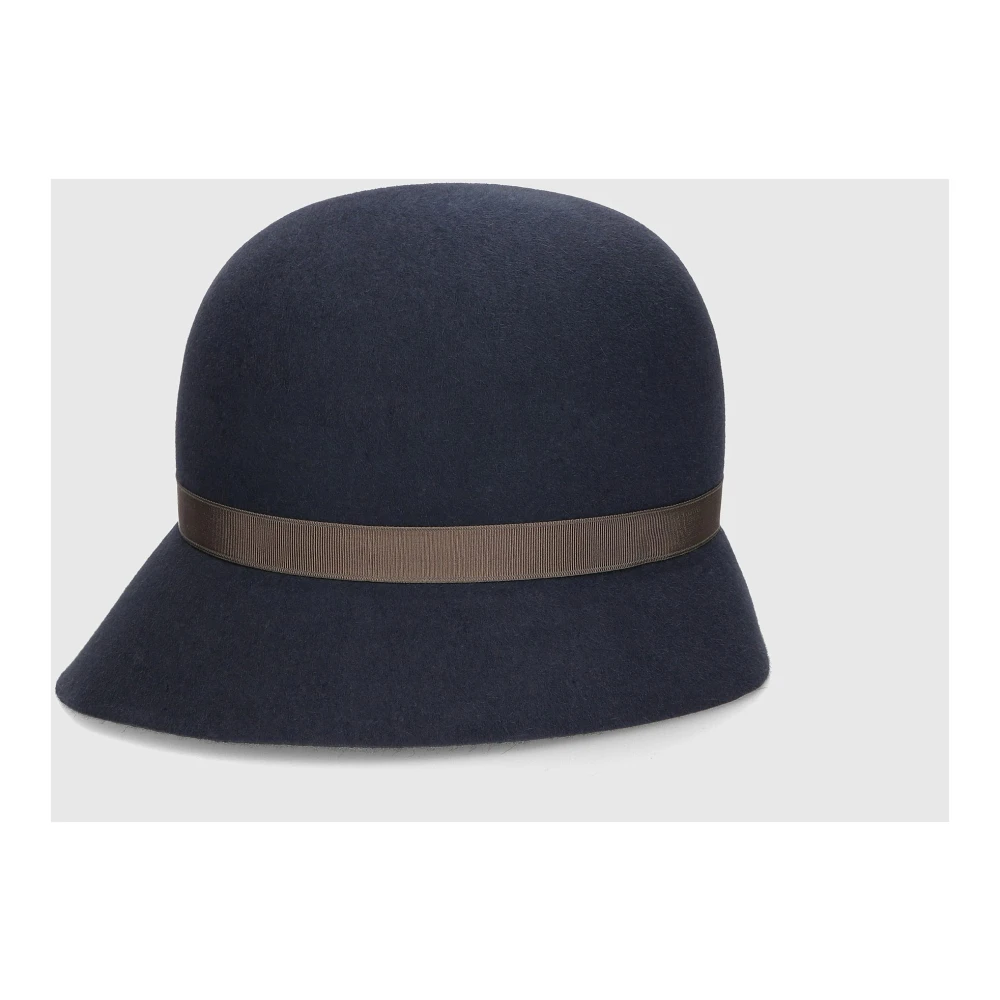 Borsalino Retro-stijl Cloche Hat Gray Dames