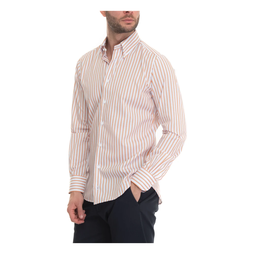 Càrrel Gestreept Button-Down Casual Overhemd Multicolor Heren