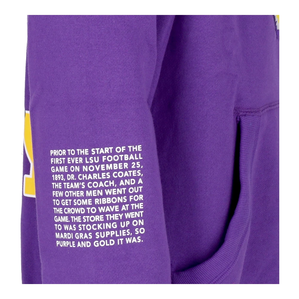 Mitchell & Ness LSU Tigers Basketbalteam Hoodie Purple Heren
