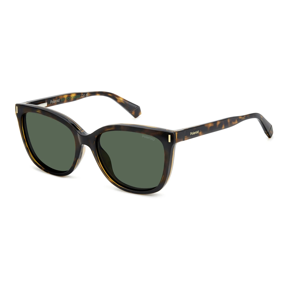 Polaroid Black Sunglasses, Female, 55 Mm, Havana Green Polarized Sunglasses