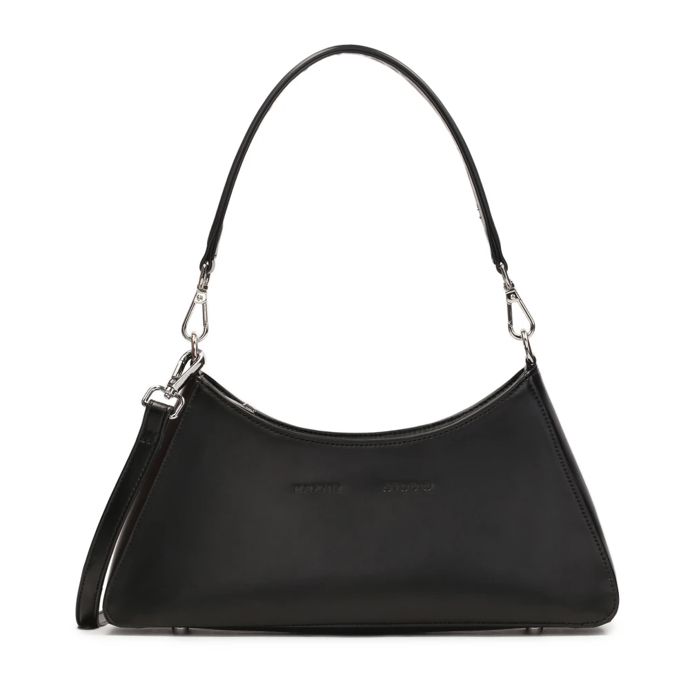 Kazar Zwarte Leren Baguette Handtas Black Dames