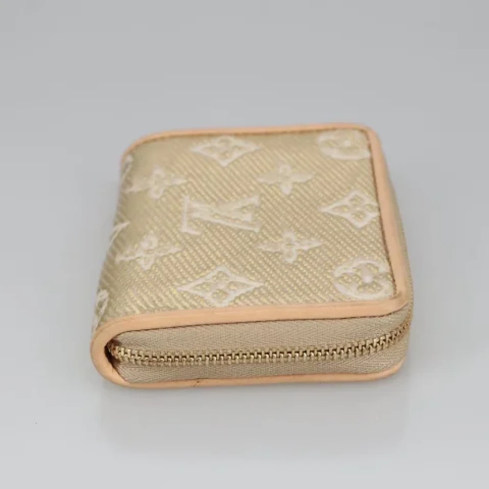 Louis Vuitton Vintage Pre-owned Canvas wallets Beige Dames
