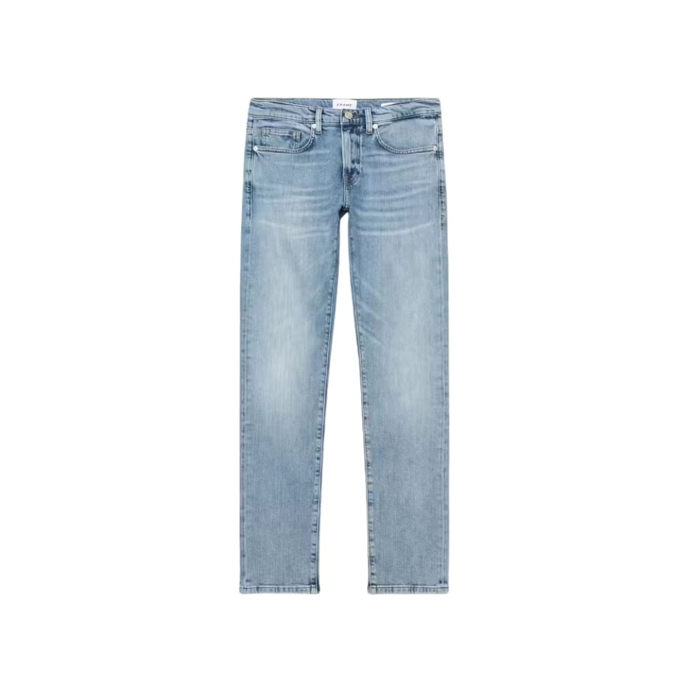 Frame Slim Straight Leg Jeans Blue Heren