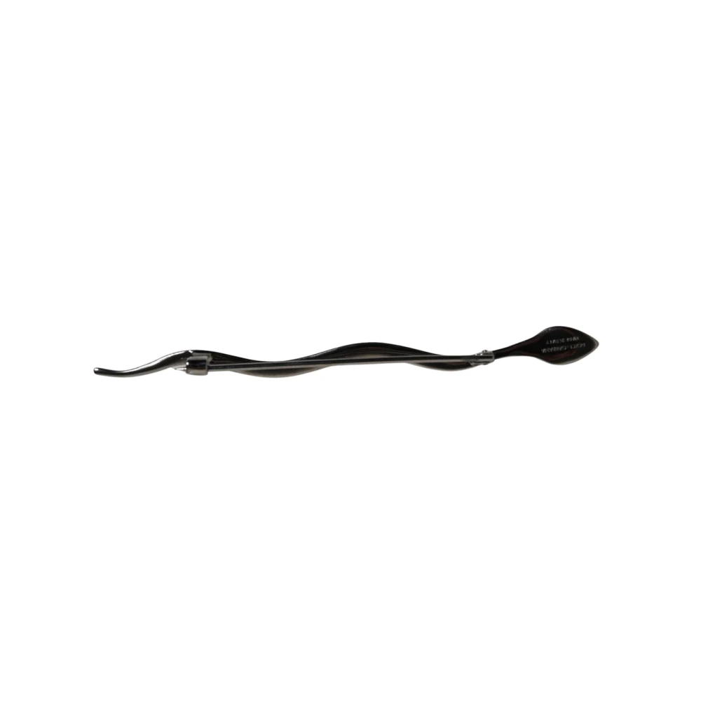 Dolce & Gabbana Men's Black Crystal Serpente Brooch Pin