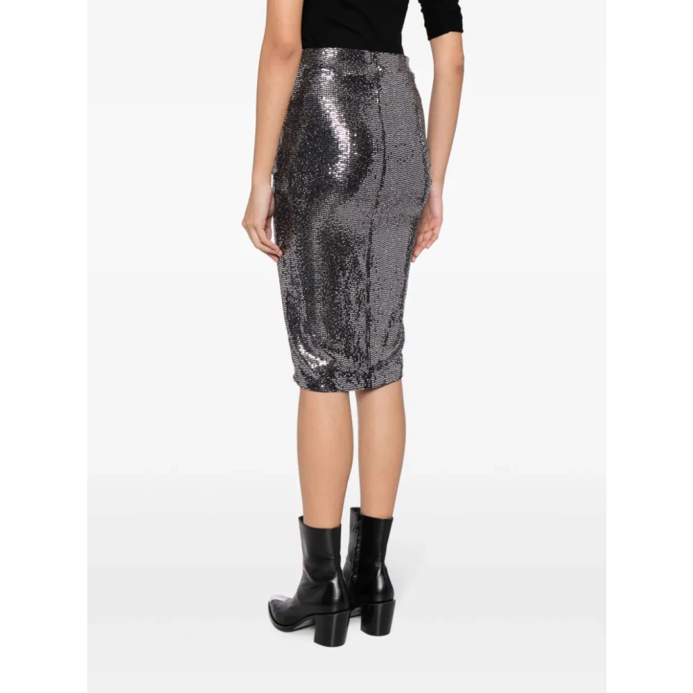 Isabel Marant Étoile Zilveren Dolen Rok Gray Dames