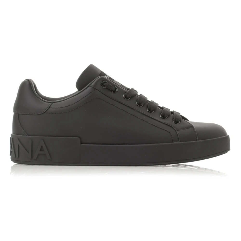 Dolce & Gabbana Stijlvolle Portofino Sneakers Black Heren