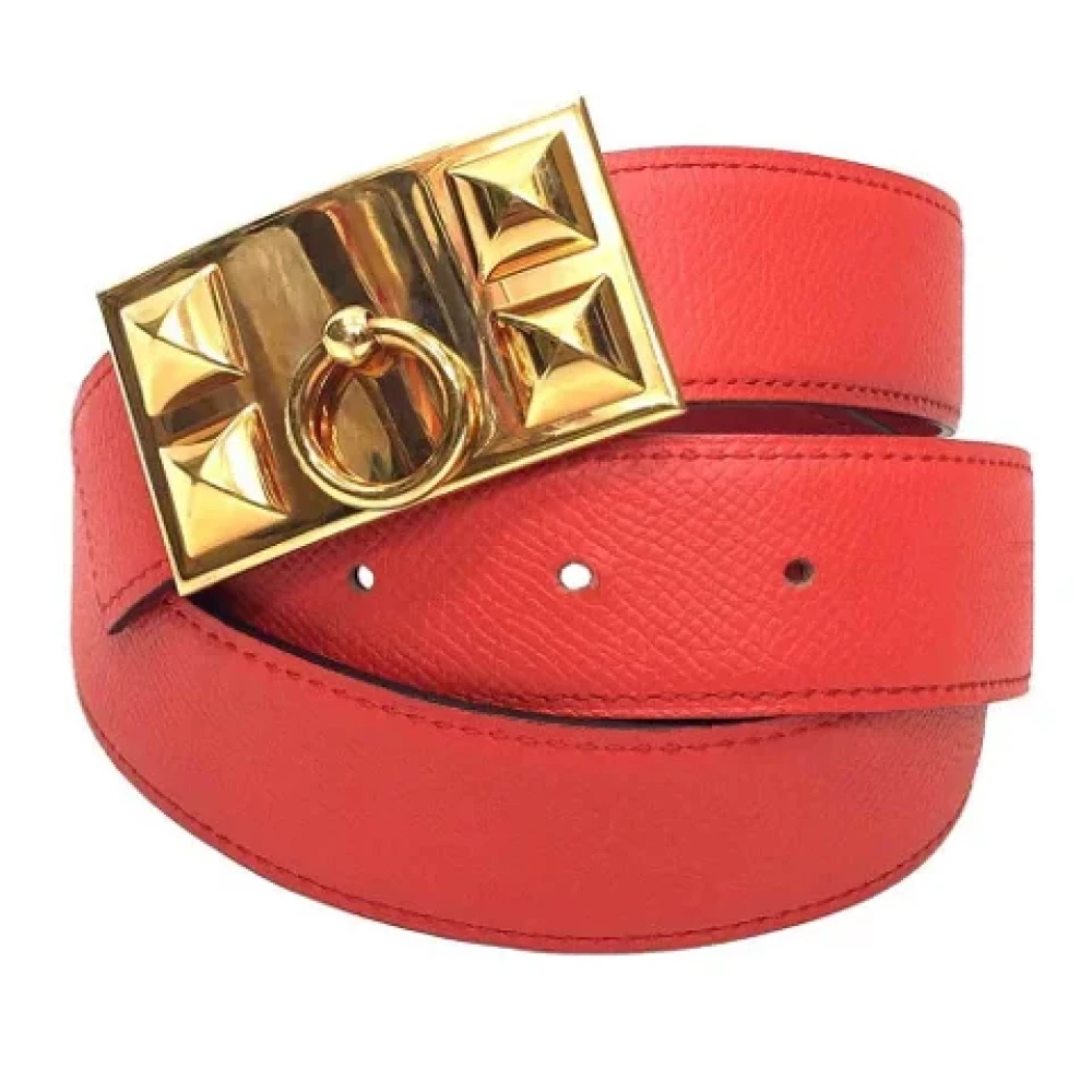 Hermès Vintage Pre-owned Leather belts Red Dames
