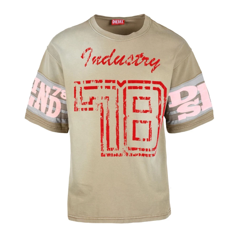 Diesel Katoenen T-shirt Multicolor Heren