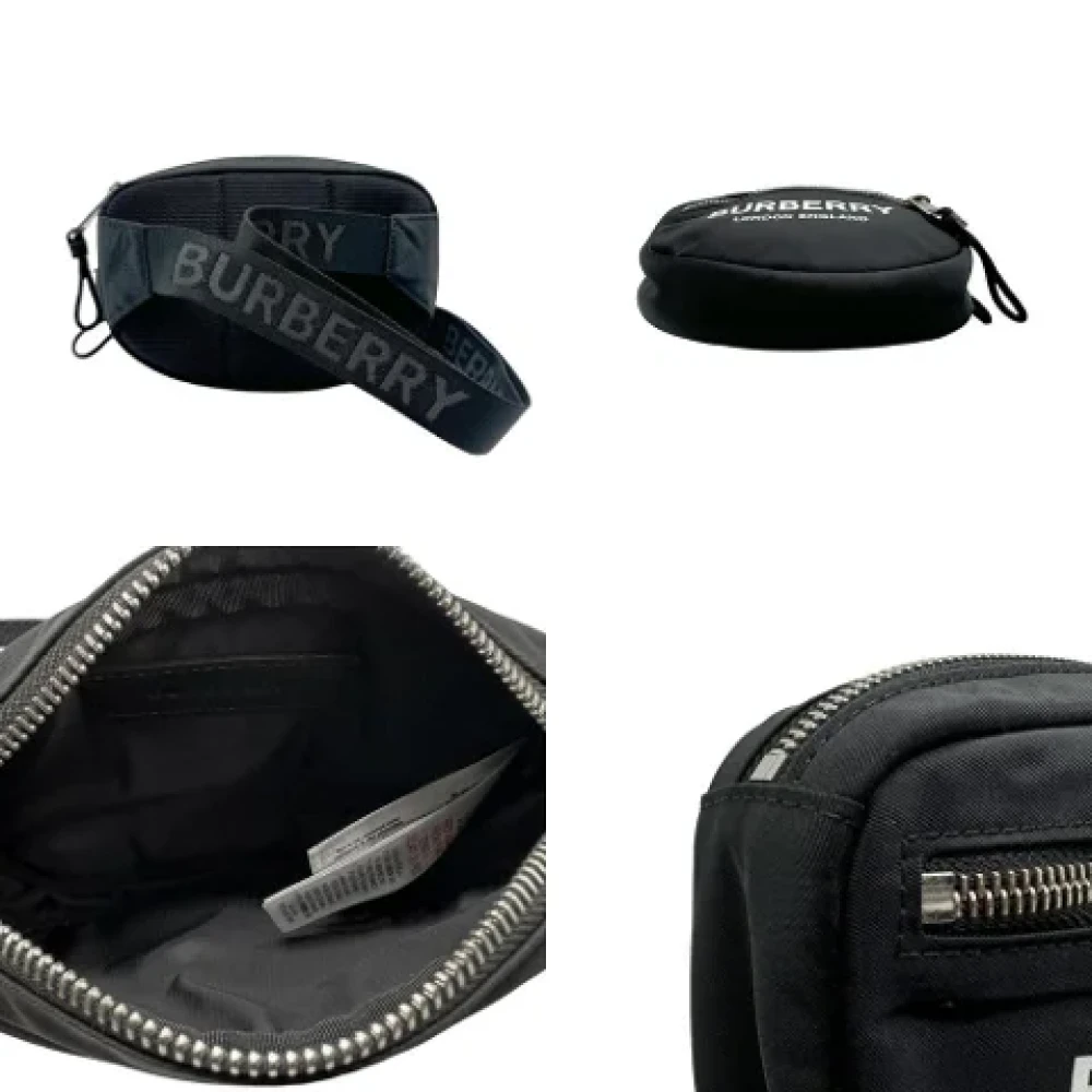 Burberry Vintage Pre-owned Fabric crossbody-bags Black Dames