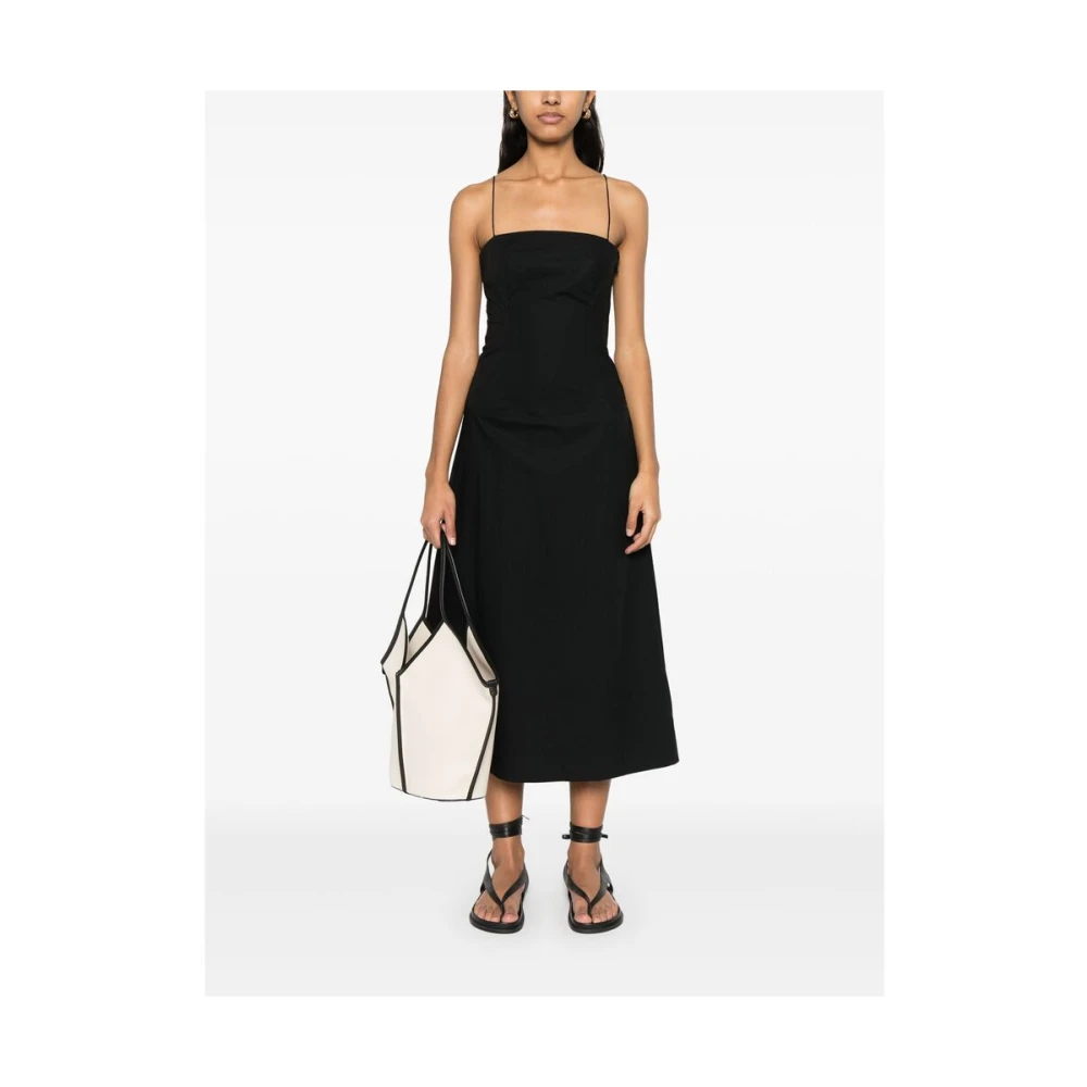 Faithfull the Brand Zwarte Bandeau Stijl Jurk Black Dames