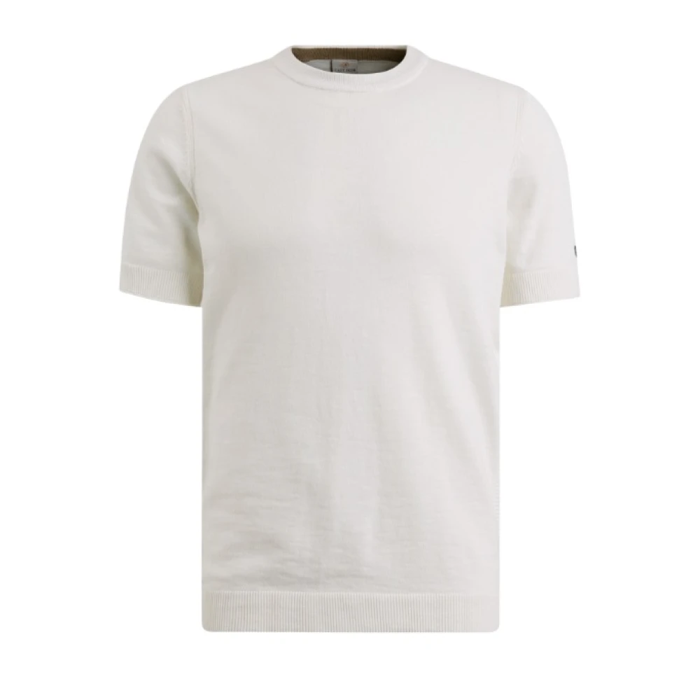 Cast Iron T-Shirt- CI Crewneck Cotton Slub White Heren