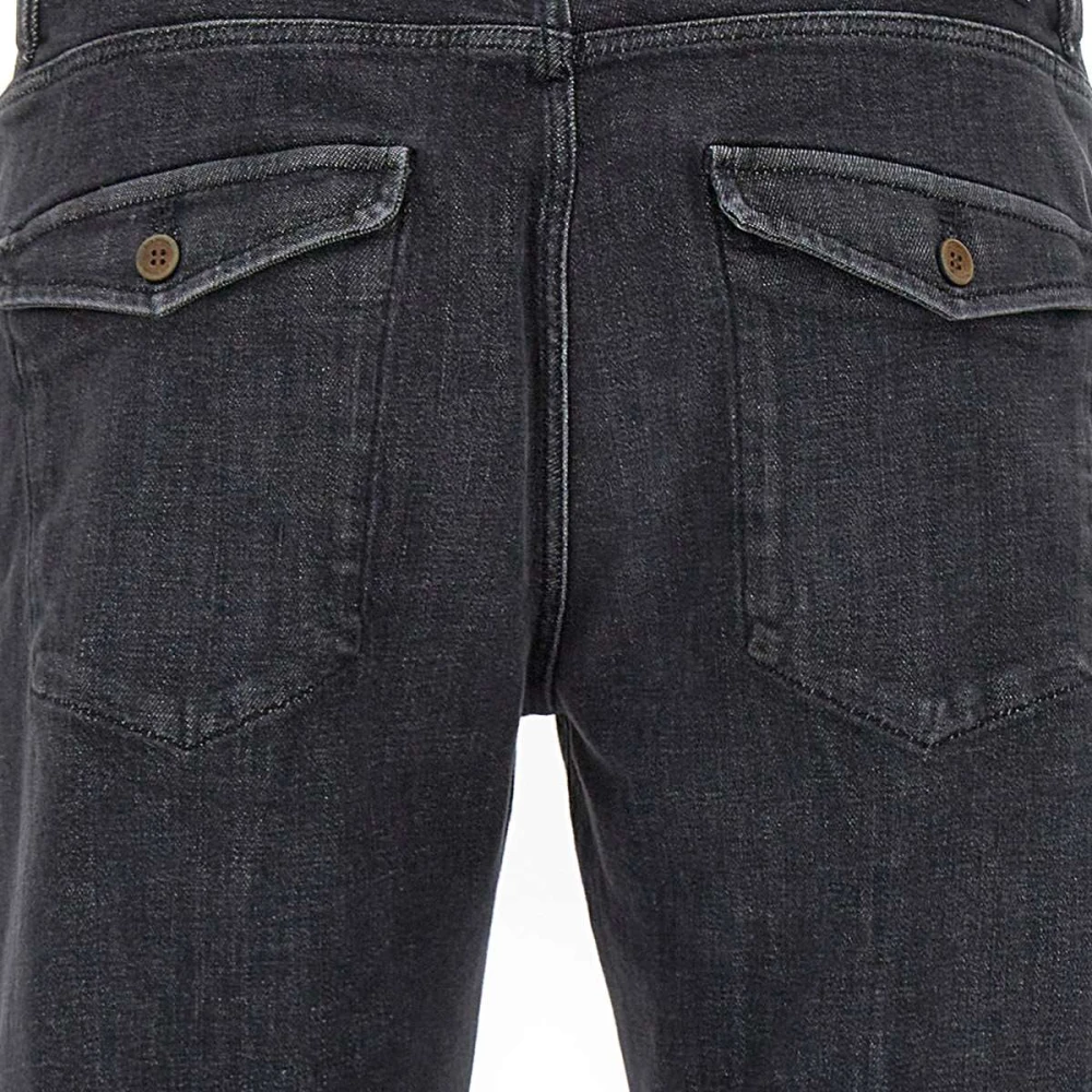Incotex Zwarte Stretch Denim Slim Fit Jeans Black Heren