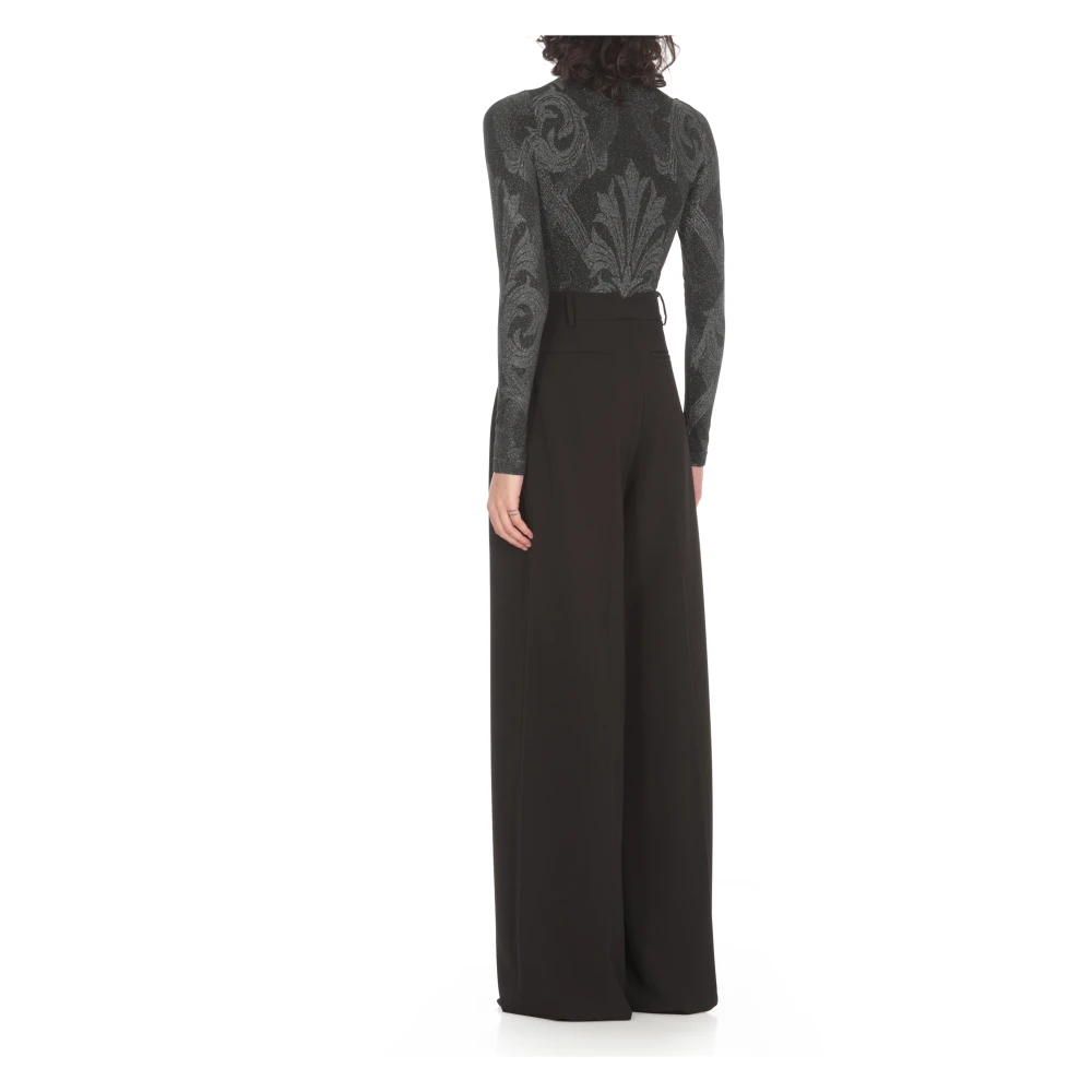 Wolford High Neck Lurex Body Top Black Dames