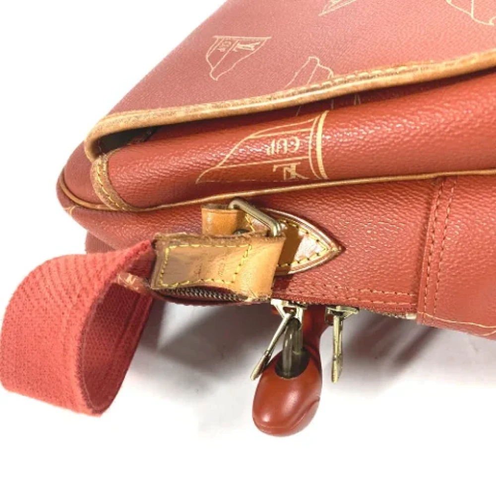 Louis Vuitton Vintage Pre-owned Cotton louis-vuitton-bags Orange Dames