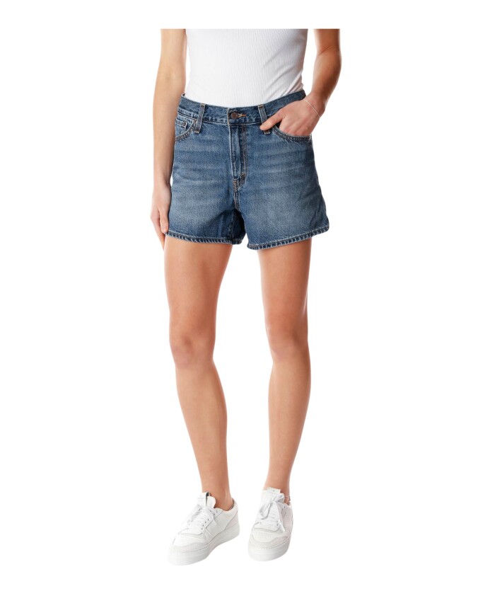 short-en-jean-retro-taille-haute