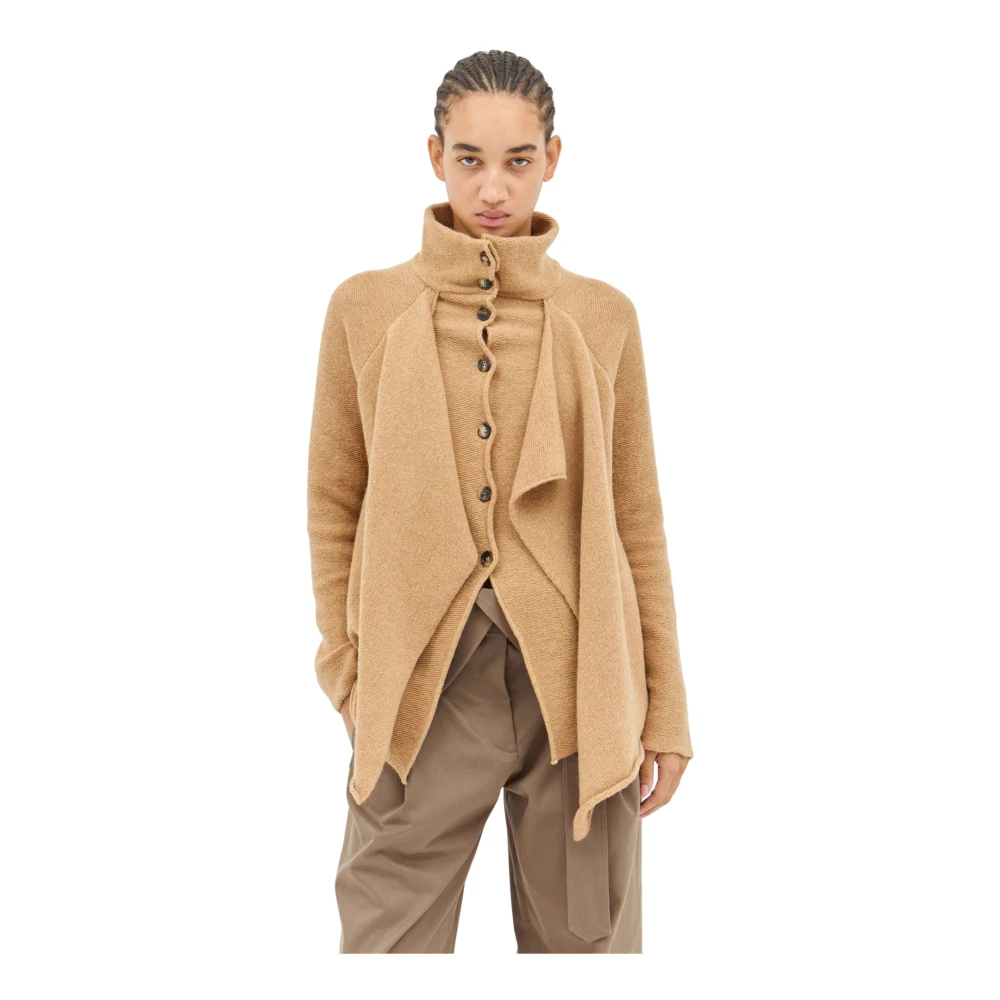 JW Anderson Wolmix Laagjesvest Beige Dames