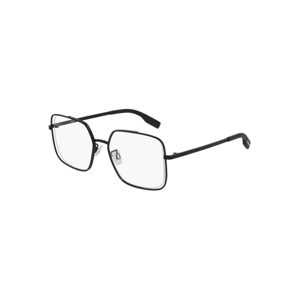 Alexander Mcqueen Unisex Black Modern Round Sunglasses Frame - Glasses - 52 Mm - Accessories