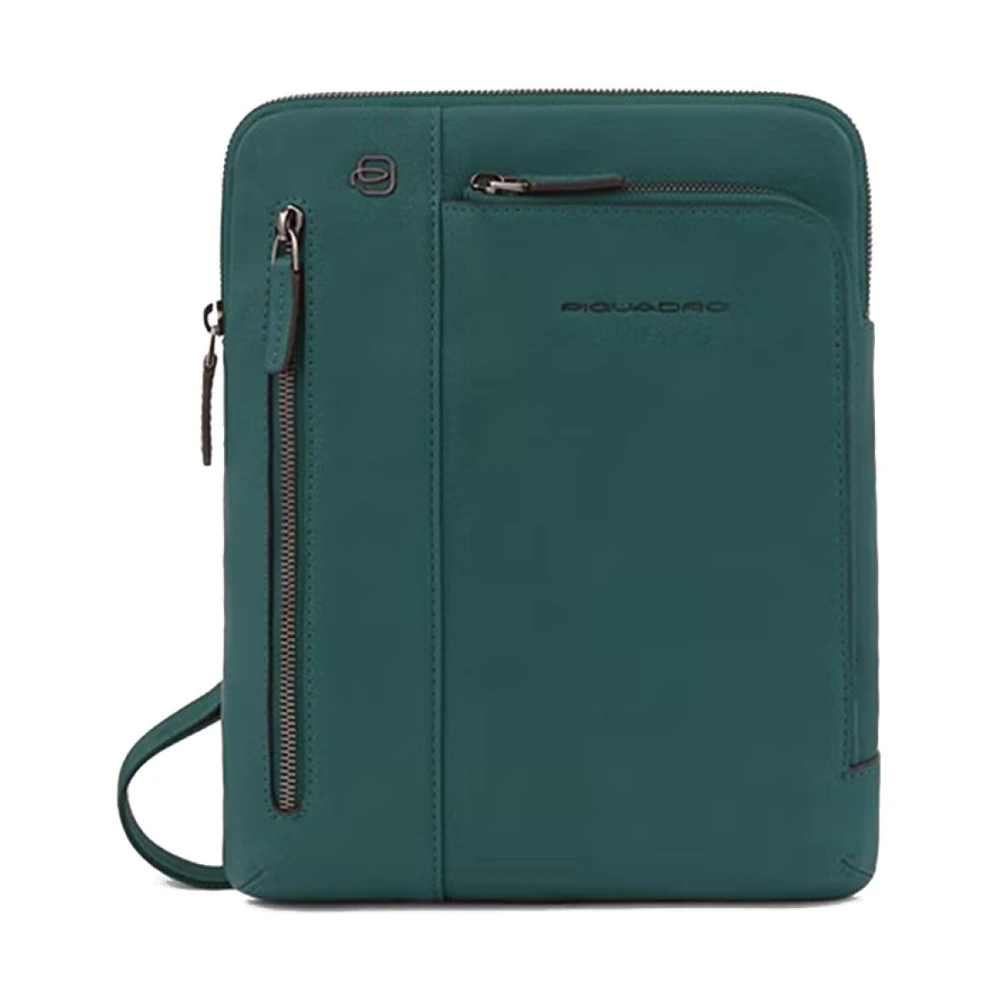 Piquadro Cross Body Messenger, Male, One Size, Ipad Crossbody Bag Green
