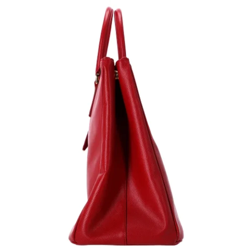 Prada Vintage Pre-owned Leather handbags Red Dames