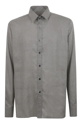 Polka Dot Lyocell Skjorta