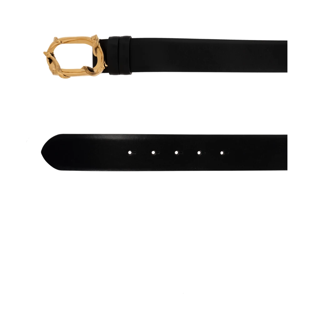 alexander mcqueen Leren riem Black Dames