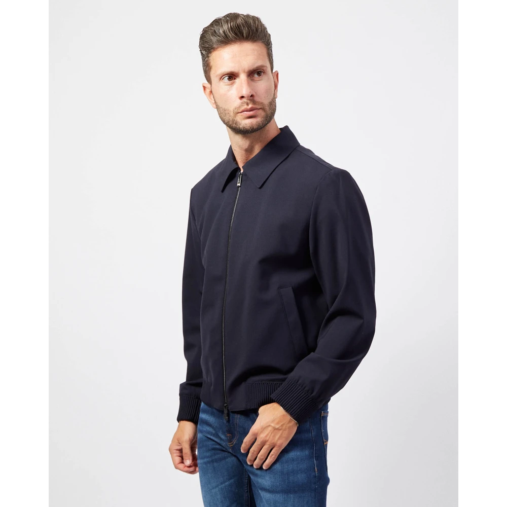 Boss Blauwe Moderne Jas Blue Heren