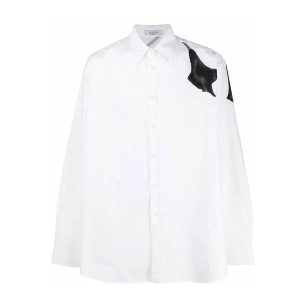 Valentino Klassiek Wit Katoenen Overhemd voor Heren White Heren