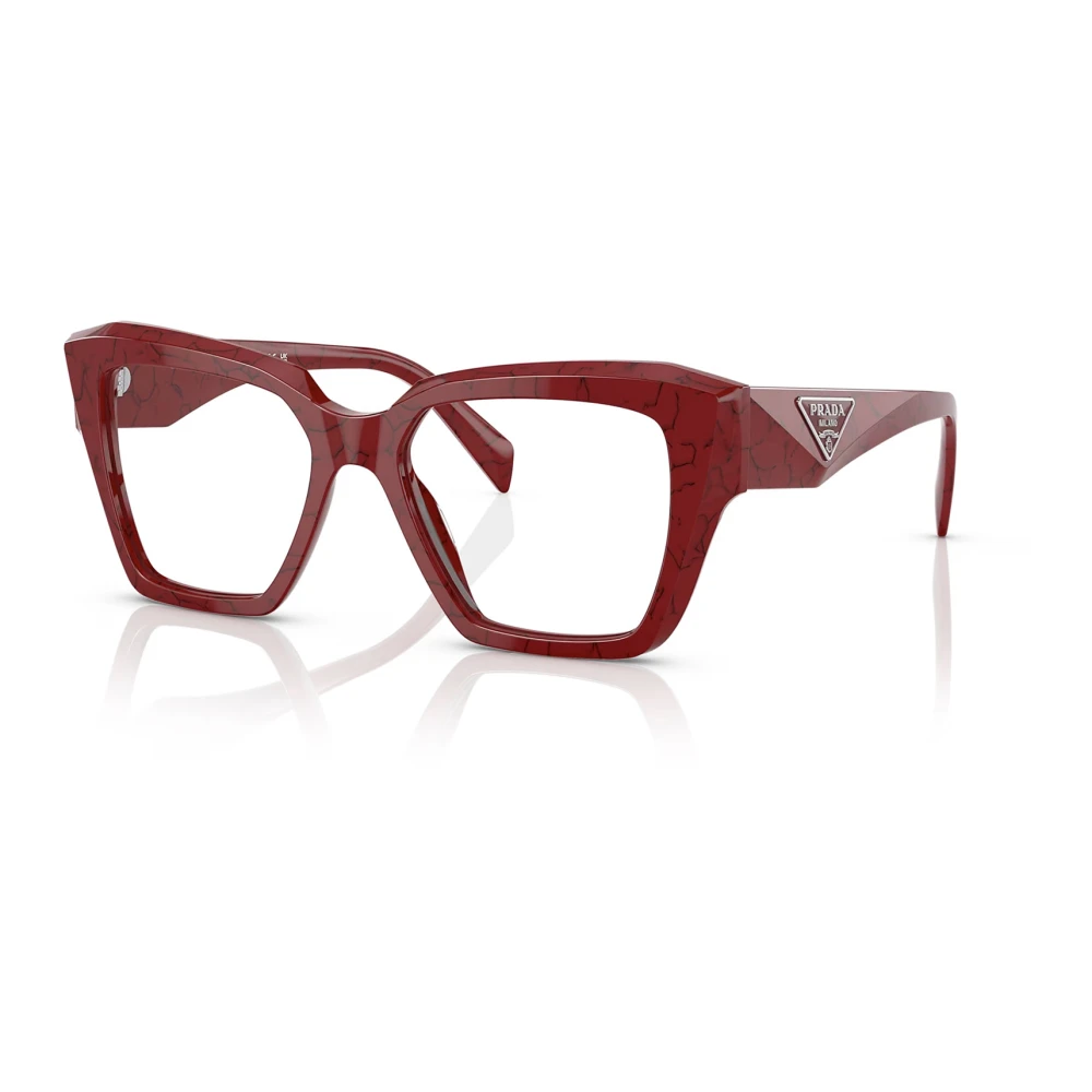 Prada Unisex Red Glasses,, Eyewear Frames Medium