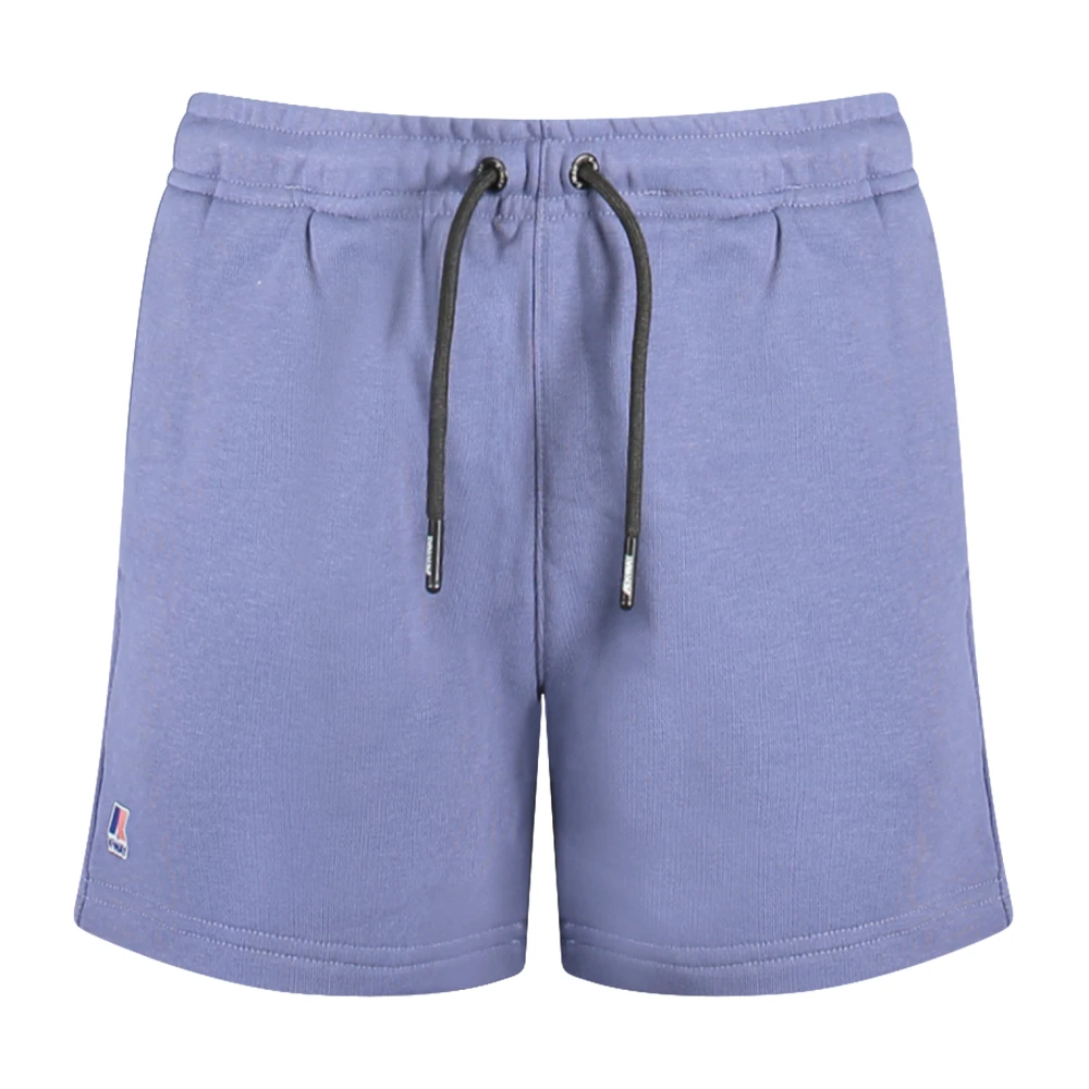 K-Way Unisex Purple Elastic Waist Shorts
