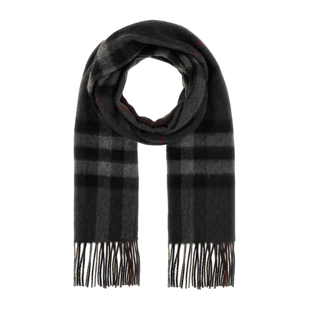 Burberry Men's Gray Winter Scarves, One Size, Stylish Scarves & Shawls Collection