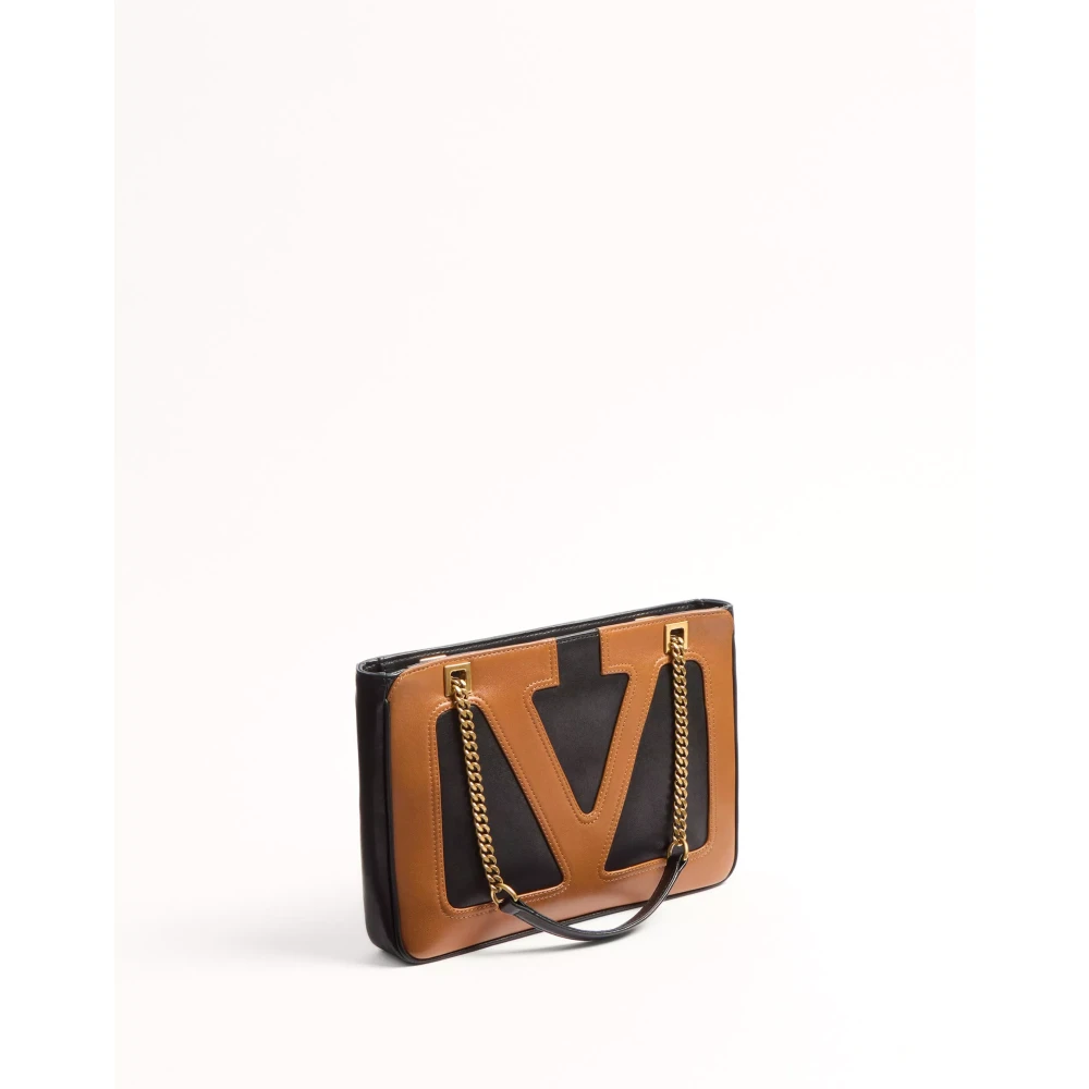 Valentino Garavani Kleine Viva Superstar leren tas Brown Heren