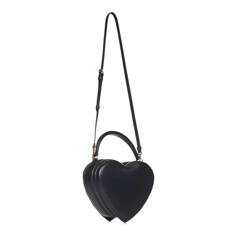 Moschino Zwarte Hartvormige Handtas Black Dames