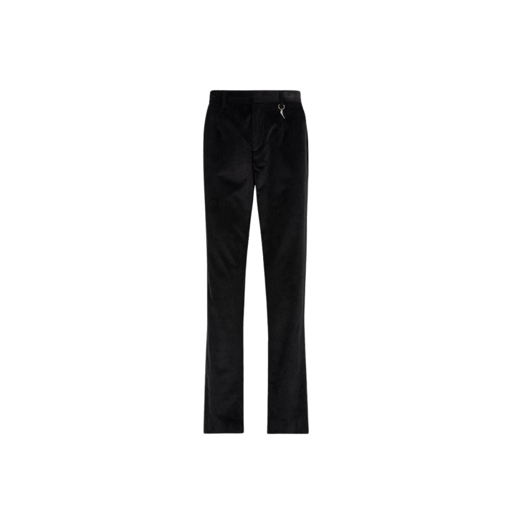 Roberto Cavalli Corduroy Tiger Tooth Broek Black Heren