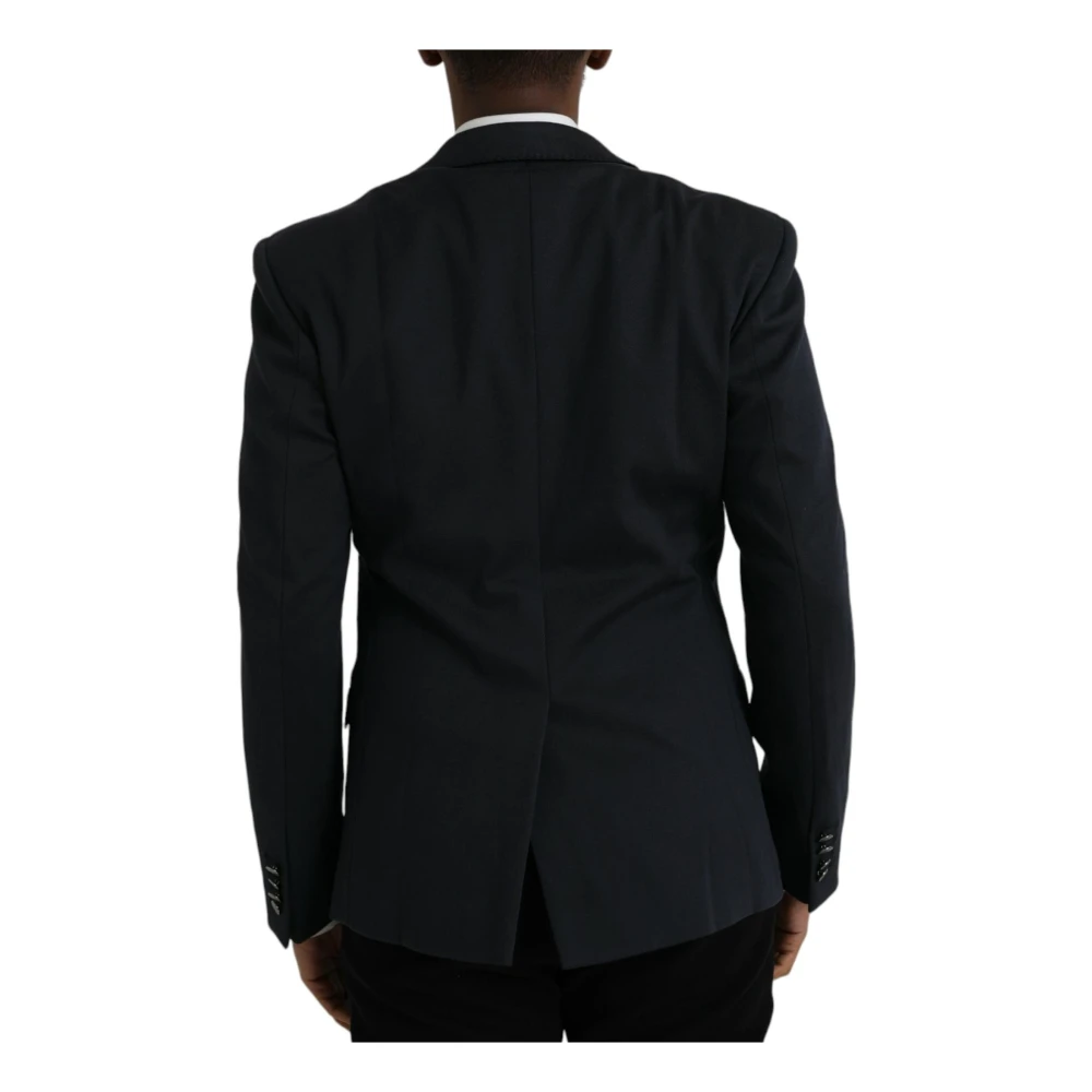 Dolce & Gabbana Donkerblauwe Single Breasted Blazer Blue Heren