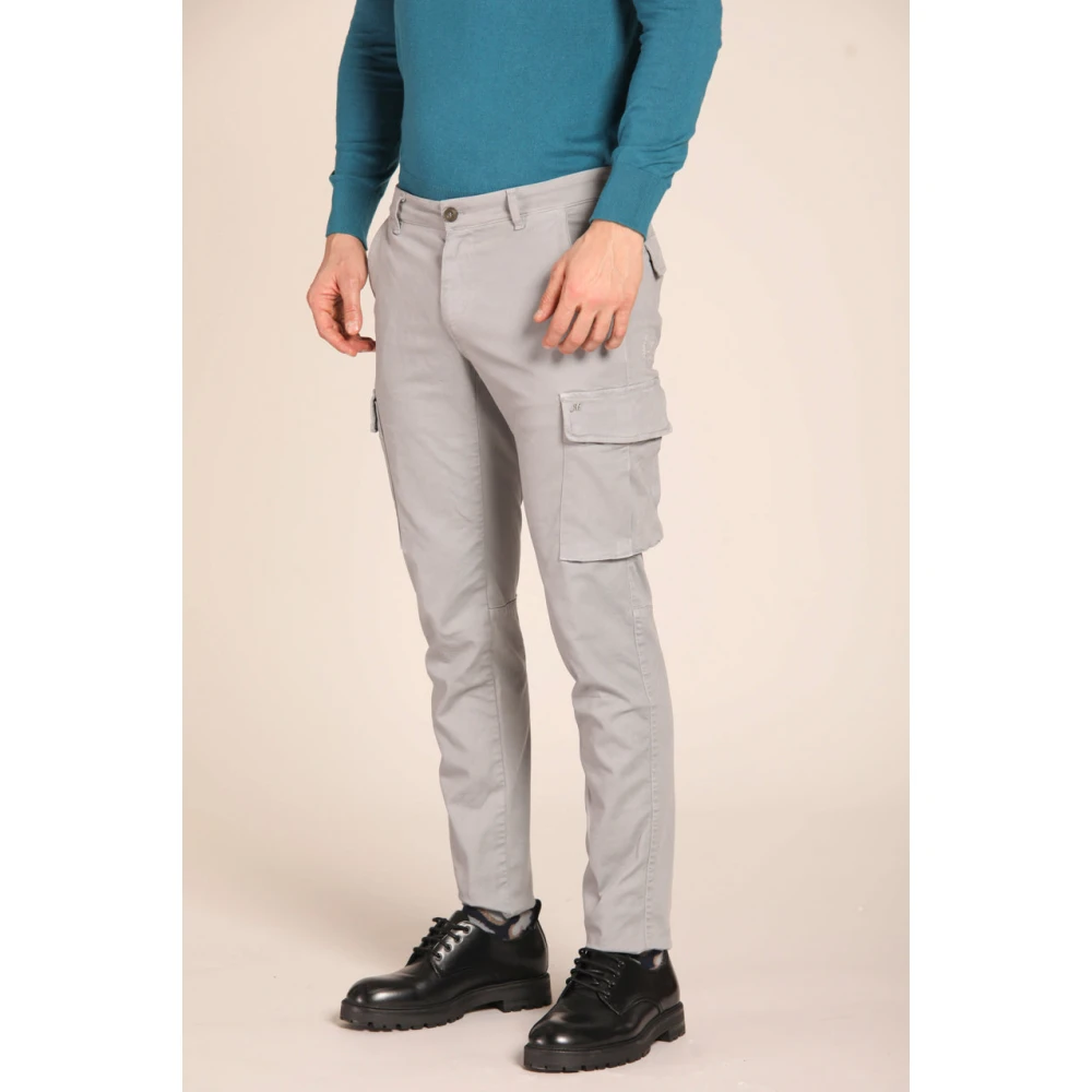 Mason's Extra Slim Fit Cargo Broek Gray Heren