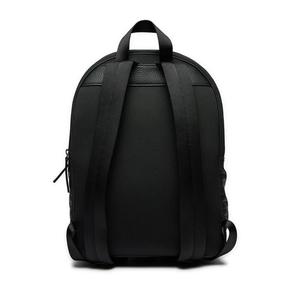 Emporio Armani Zwarte Leren Schoudertas Black Heren