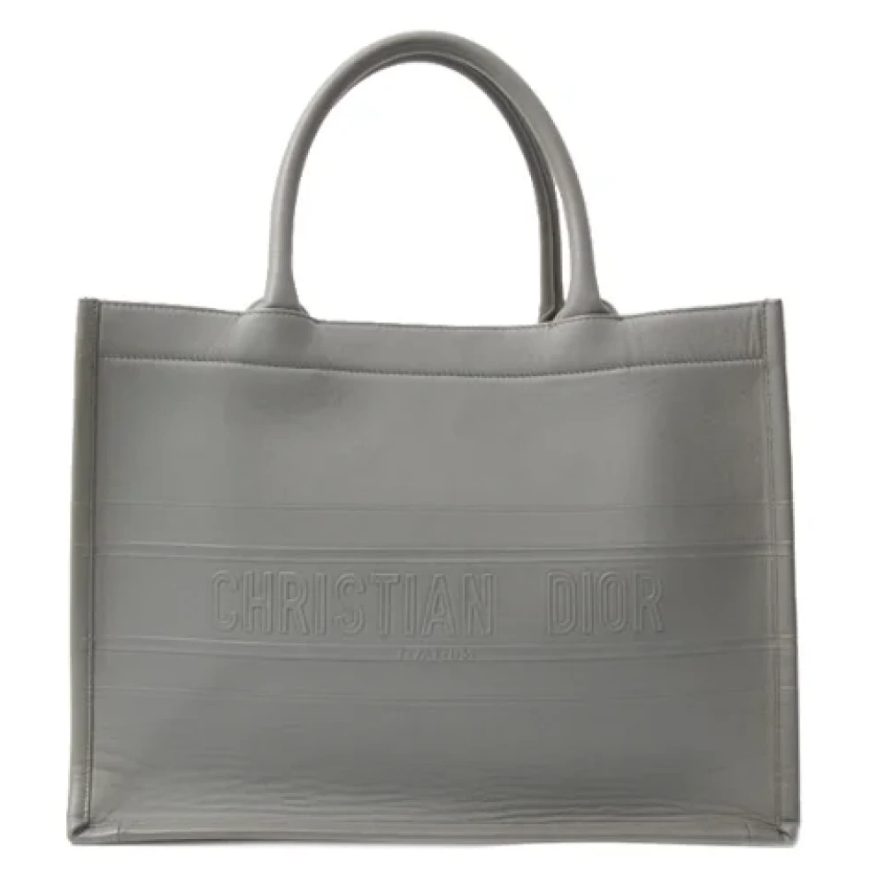 Dior Vintage Pre-owned Leather dior-bags Blue Dames