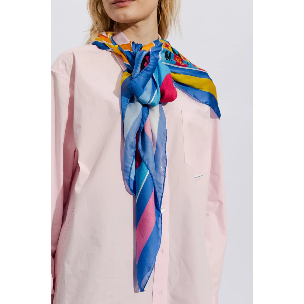 Moschino Zijden sjaal Multicolor Unisex