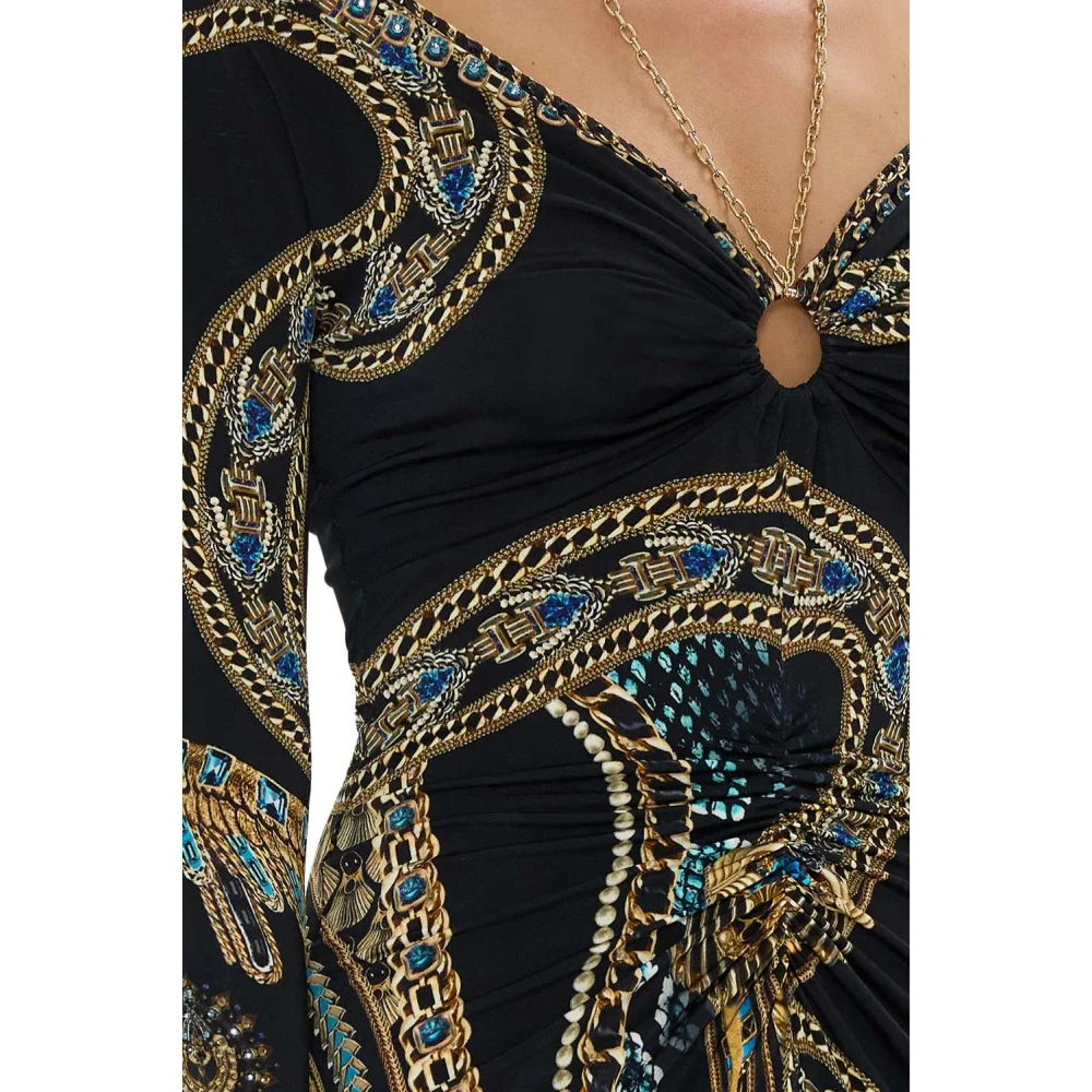 Camilla Gerimpelde Jersey Jurk Call ME Cleopatra Multicolor Dames