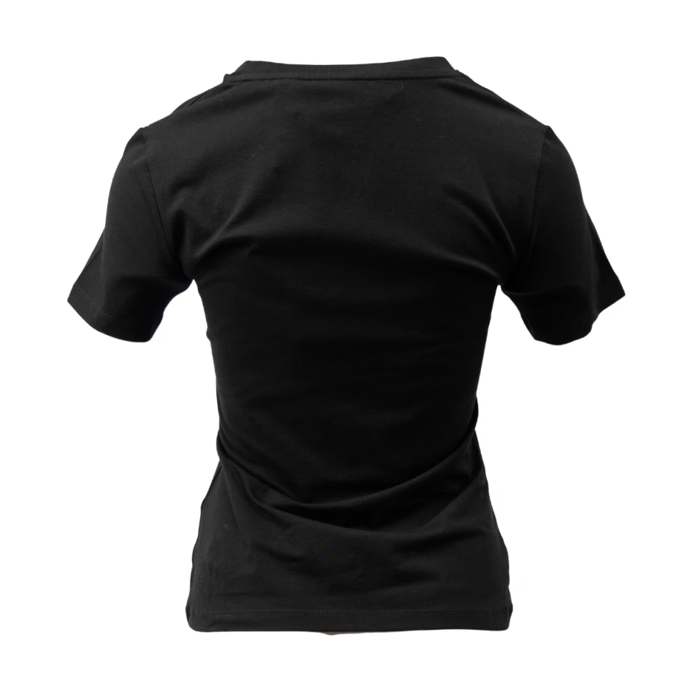 Just Cavalli T-Shirt Magliette Stijlvol Ontwerp Black Dames