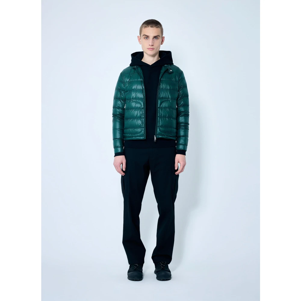 Moncler Cotton Fleece Logo Patch Hoodie Black Heren
