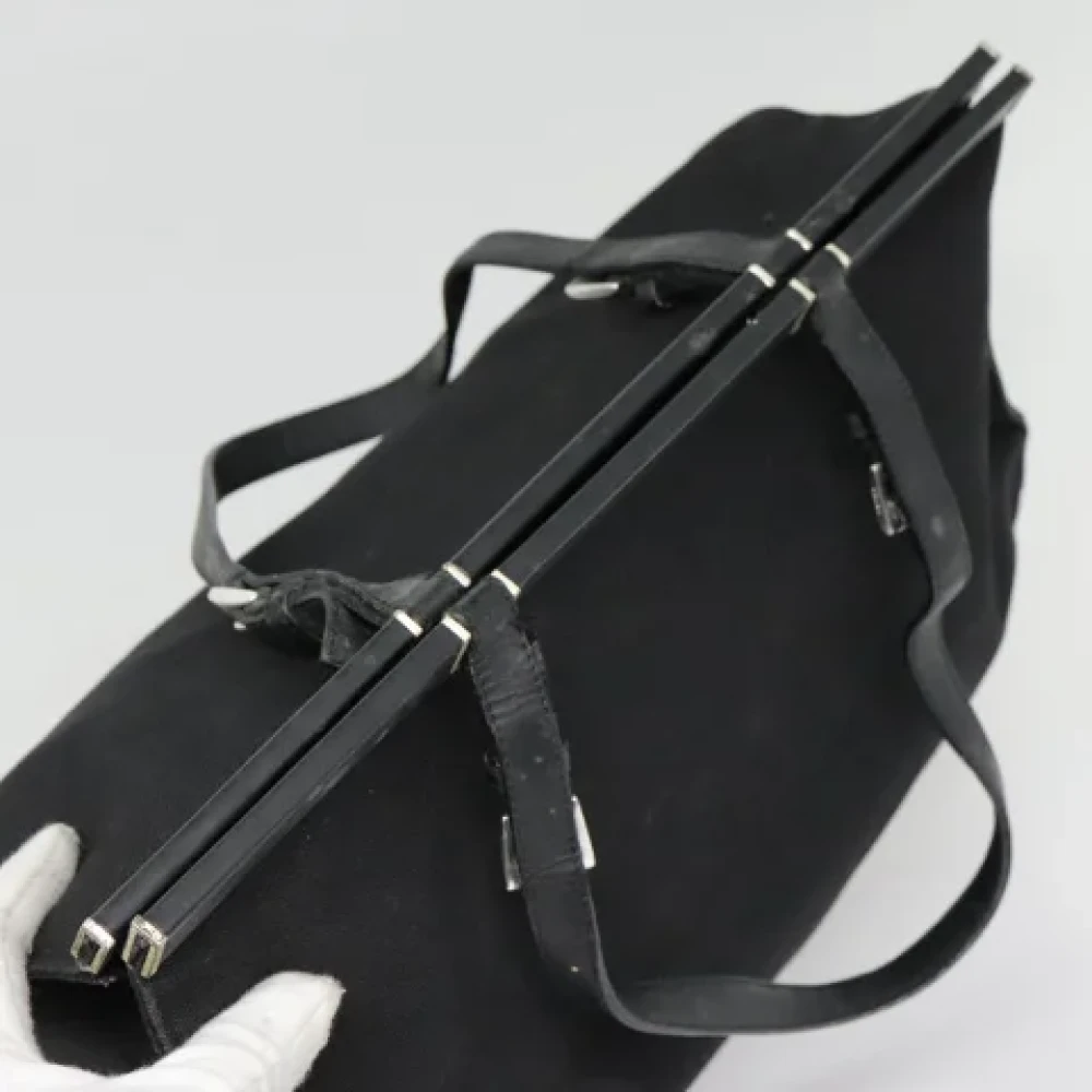 Prada Vintage Pre-owned Canvas prada-bags Black Dames