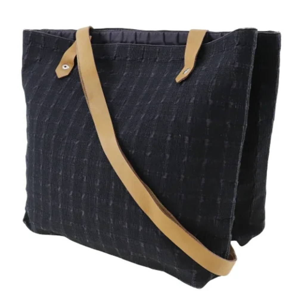 Hermès Vintage Pre-owned Canvas shoulder-bags Black Dames