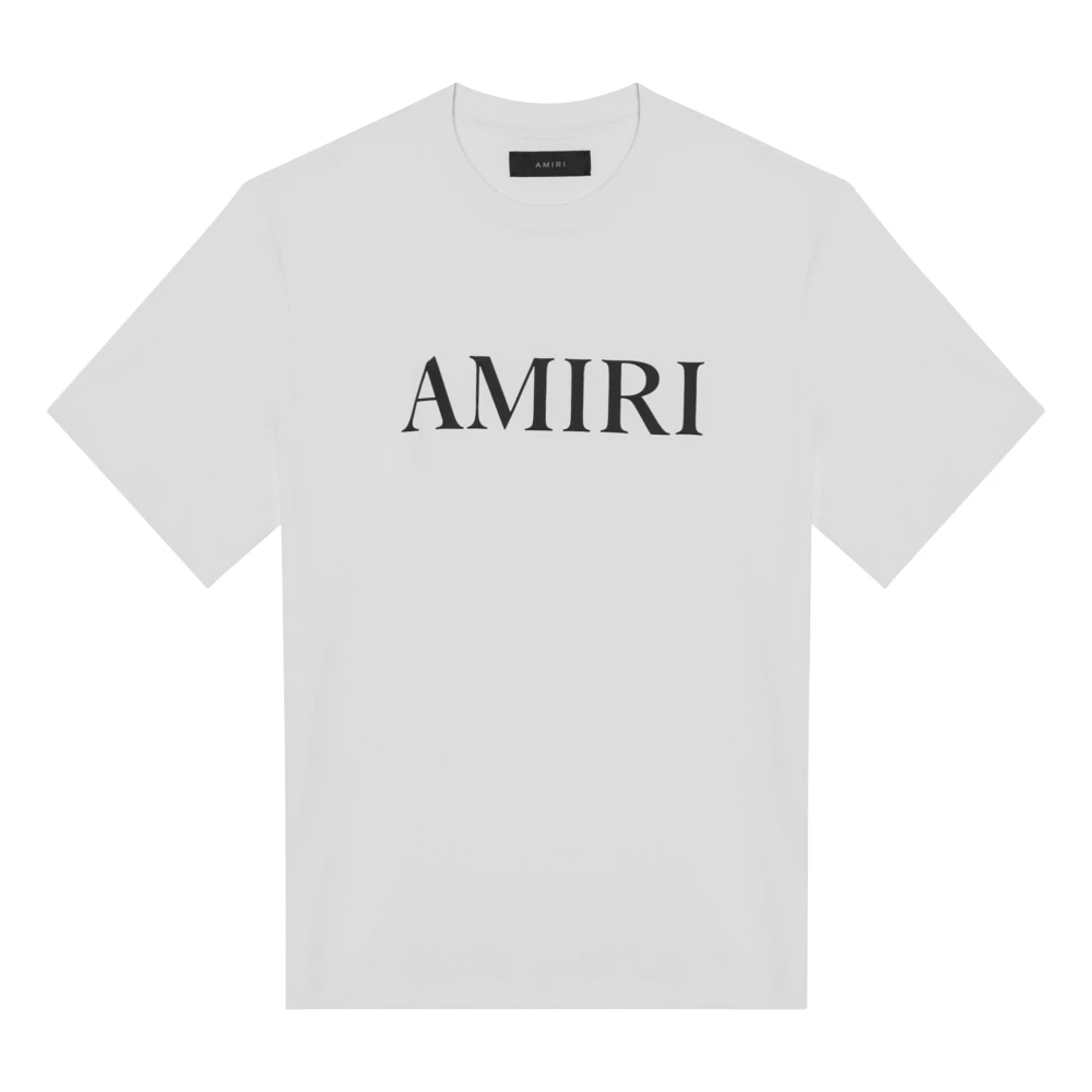 Amiri Korte mouwen ronde hals T-shirt White Heren