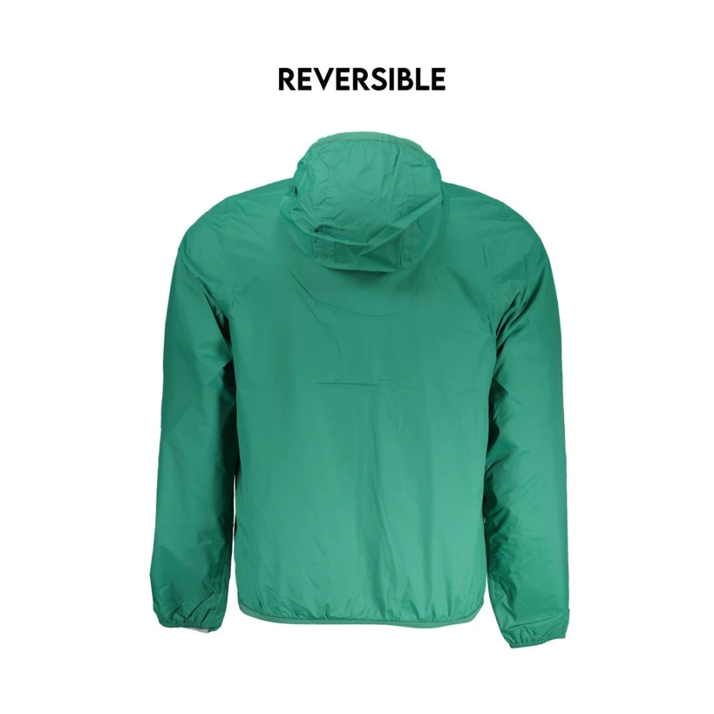 K-way Omkeerbare Waterdichte Hoodie Groen Green Heren