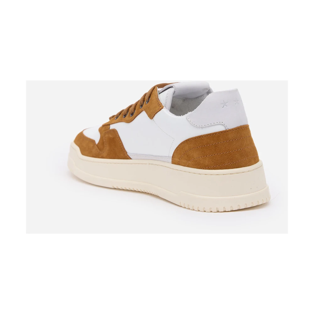 Pantofola D'Oro Witte Sneakers Assist Retro Stijl Multicolor Heren